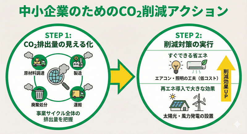 中小企業のためのCO₂削減アクション
